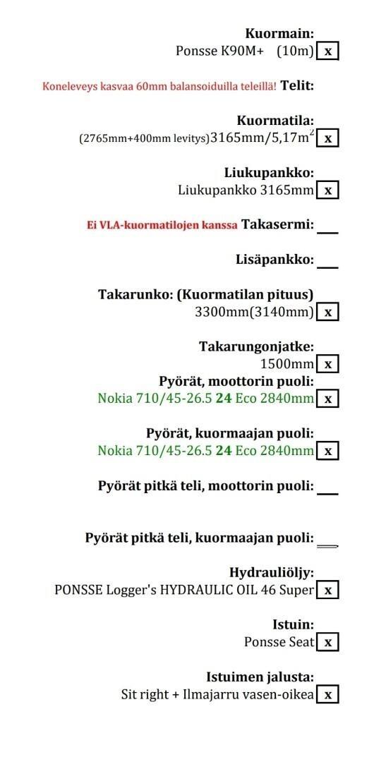 Ponsse Elk 8WD Forwarder