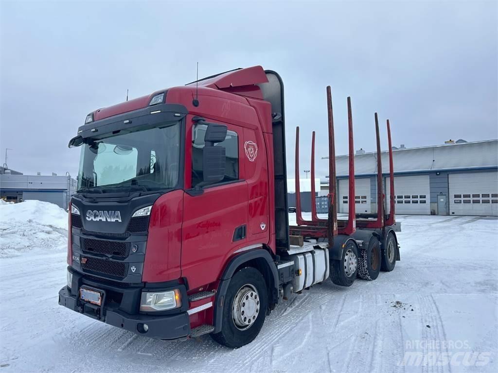 Scania R730 8x4 Holzfahrzeuge