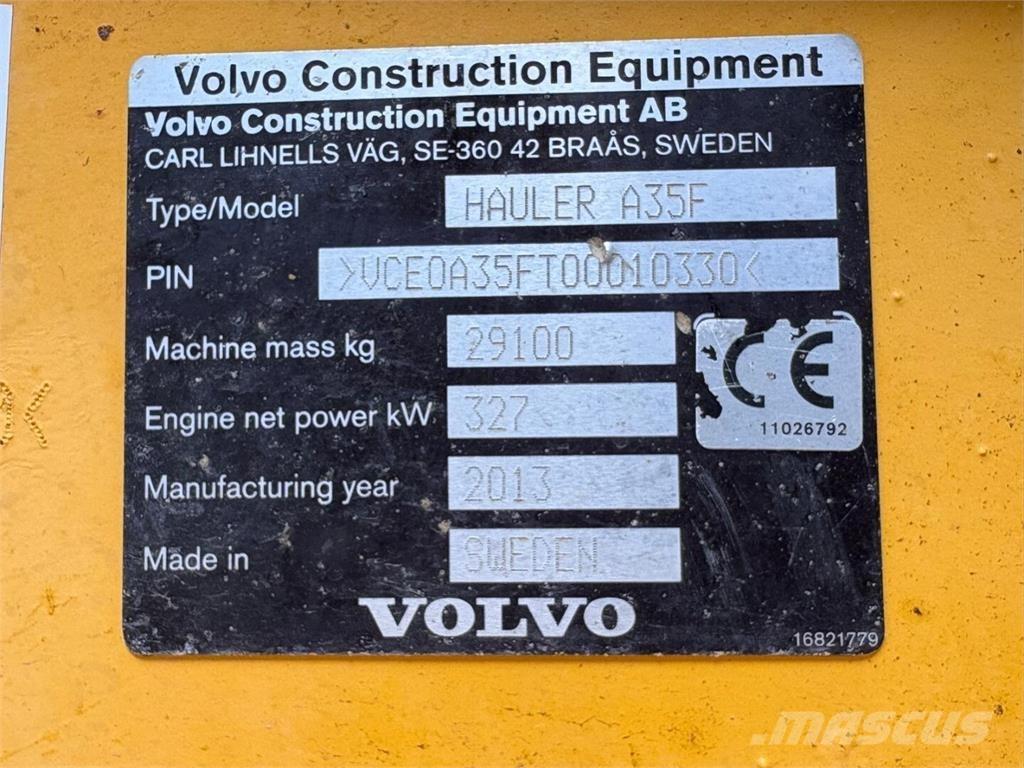 Volvo A 35 F Dumper - Knickgelenk
