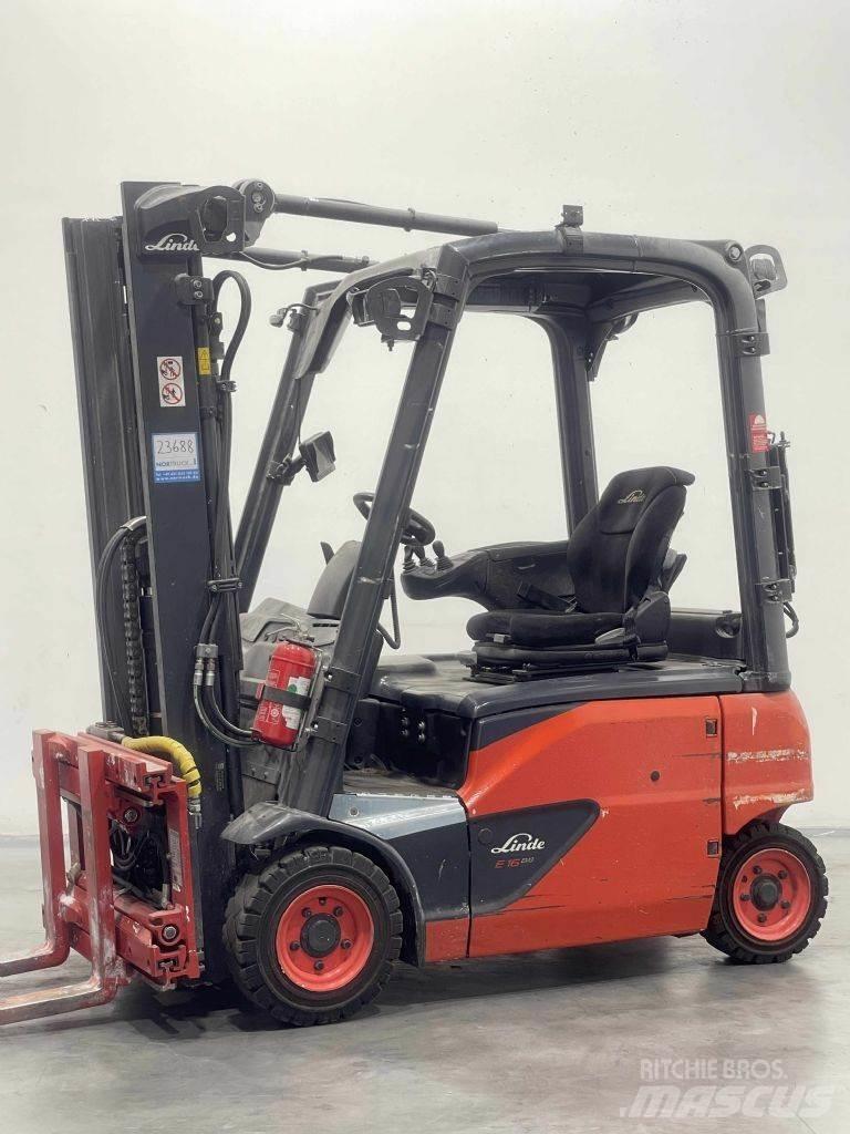Linde E16P-02-386 Elektro Stapler