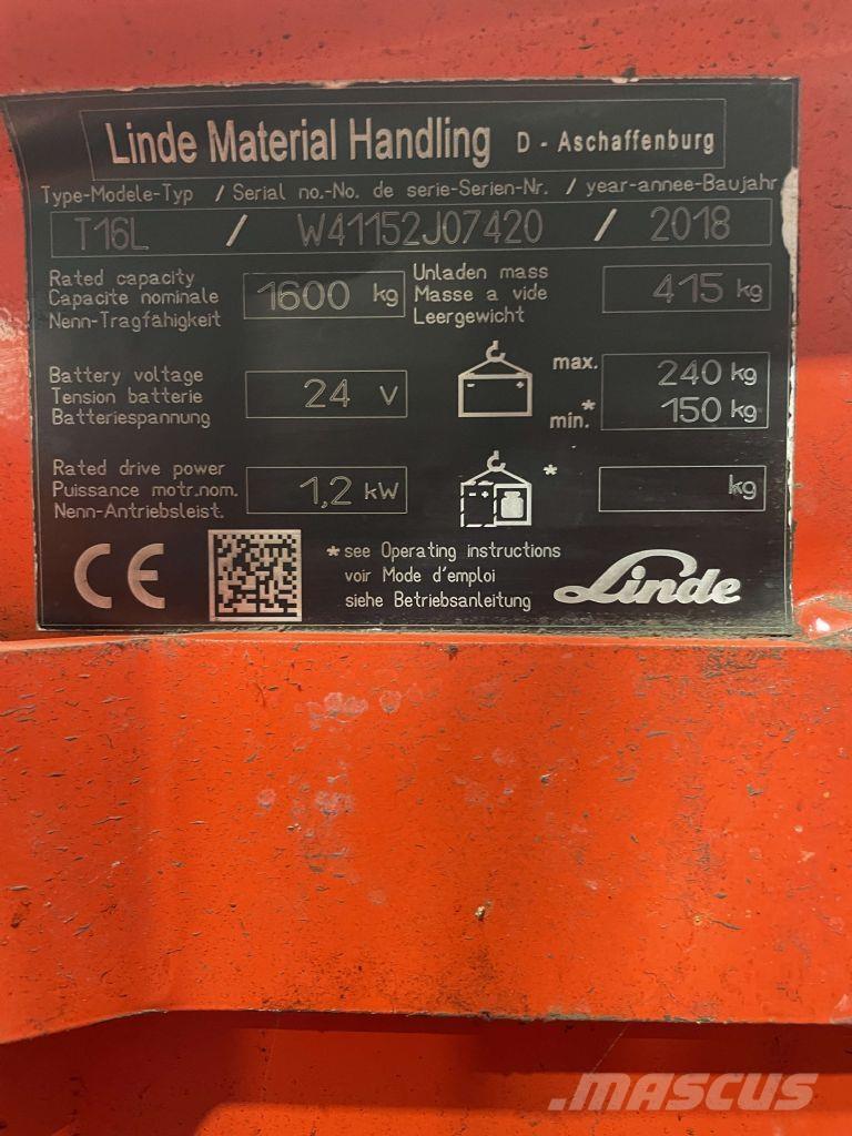 Linde T16L-1152 Niedergabelstapler