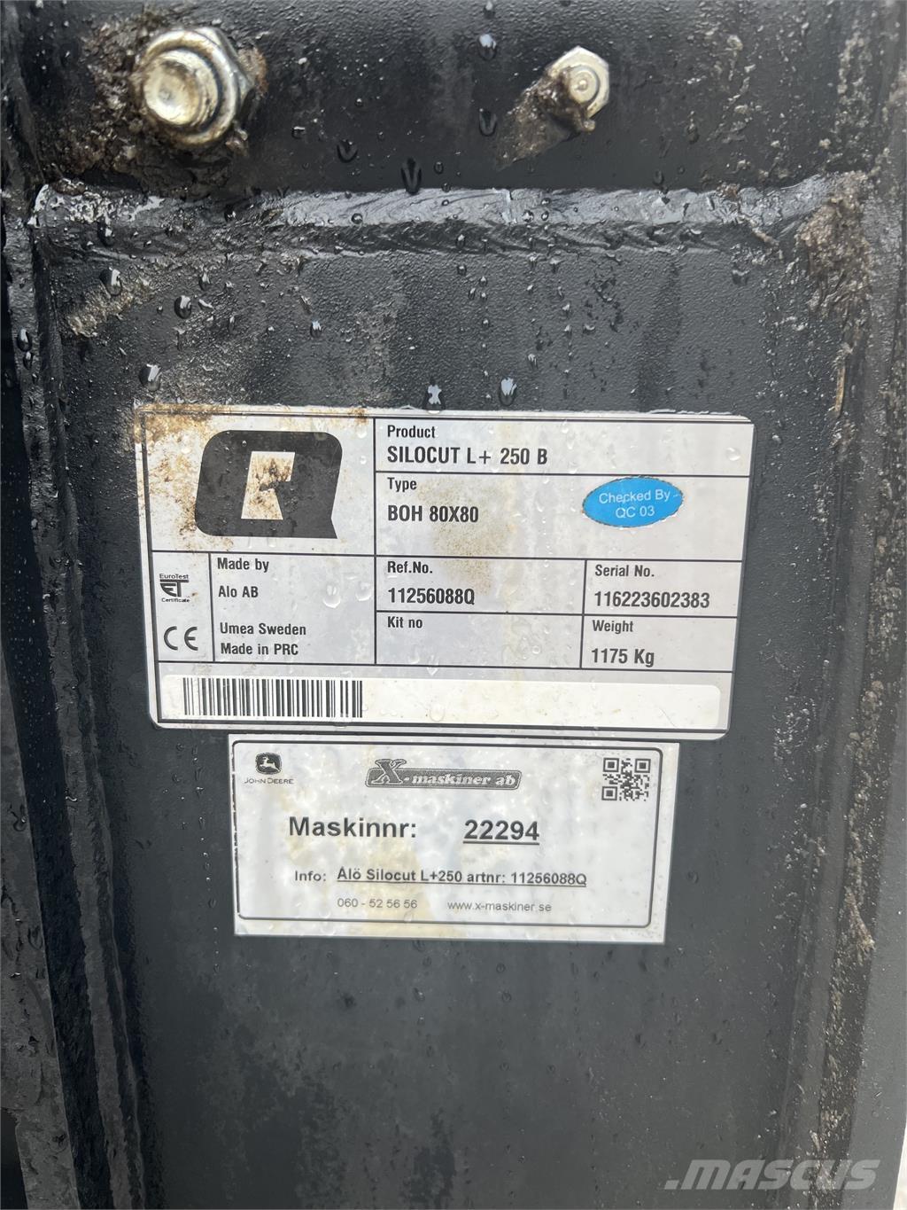 Ålö Silocut L+ 250 Andere Ausstattung und Zubehör