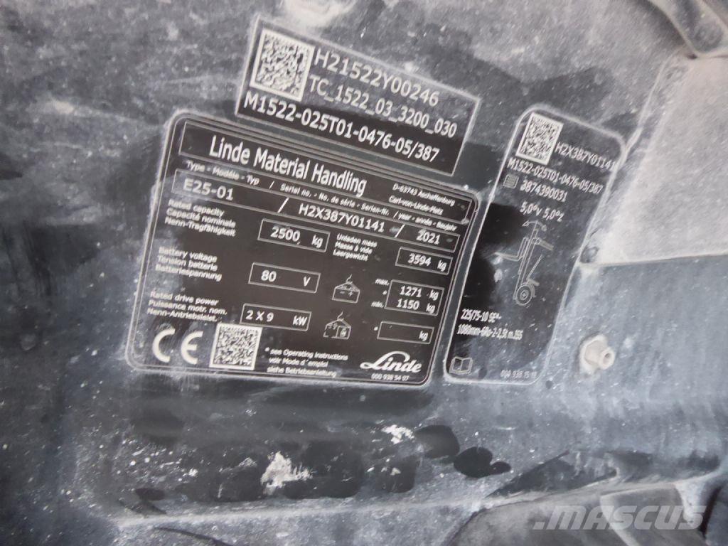 Linde E25-01 Elektro Stapler