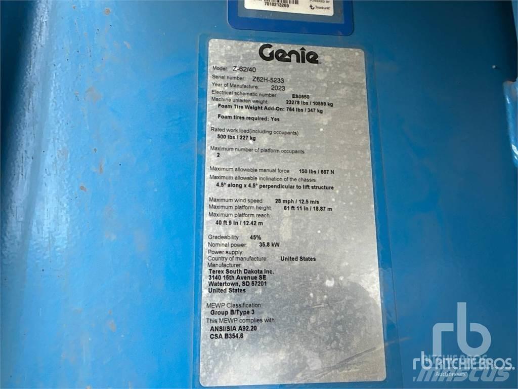 Genie Z62-40 Gelenkteleskoparbeitsbühnen