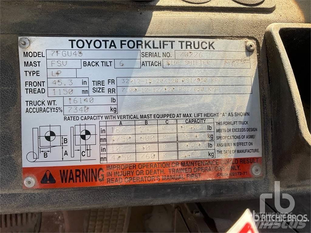 Toyota 7FGU45 Diesel Stapler