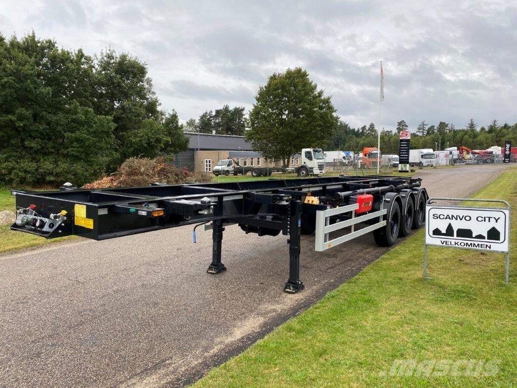 HRD 3-aks 20 + 30 ADR Containerauflieger