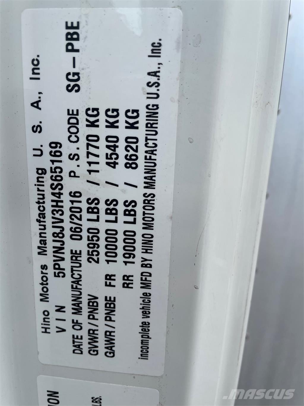 Hino 268A Kastenaufbau