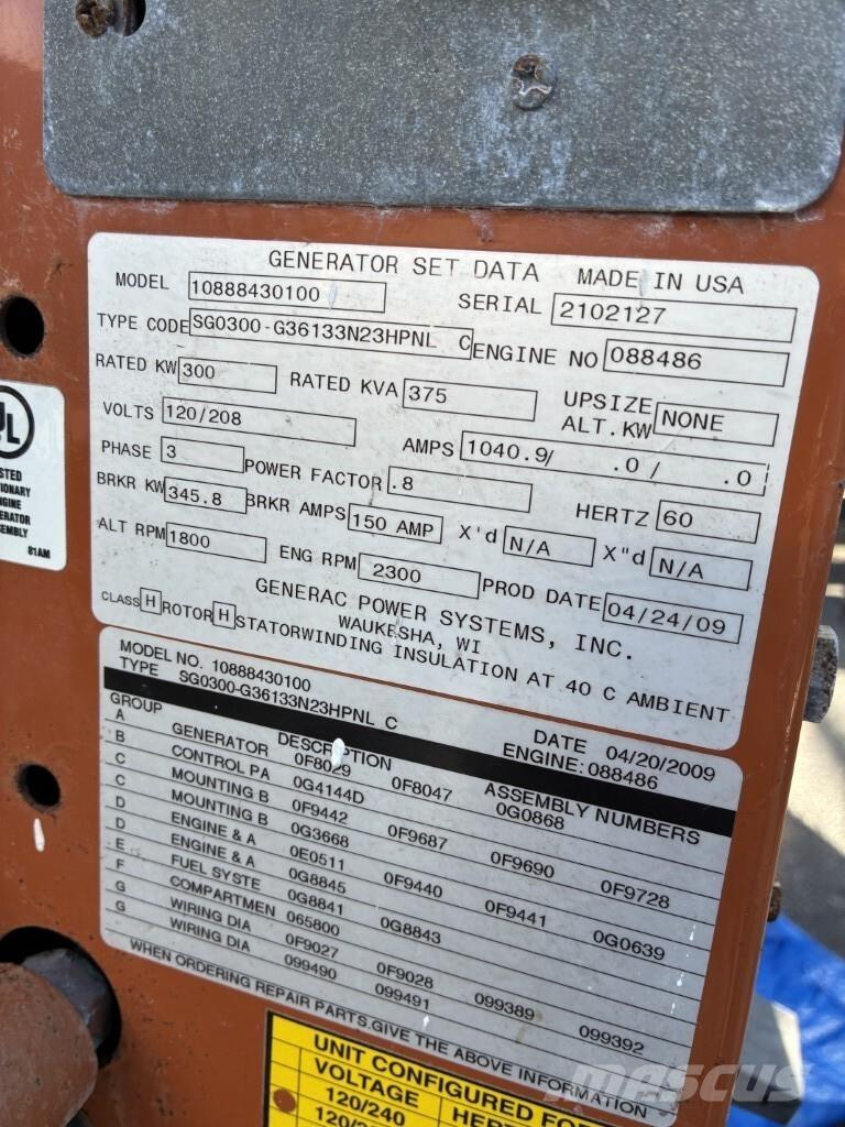 Generac SG300 Gas Generatoren