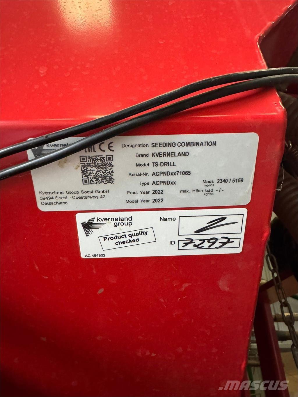 Kverneland 4.8M Sonstige Landmaschinen