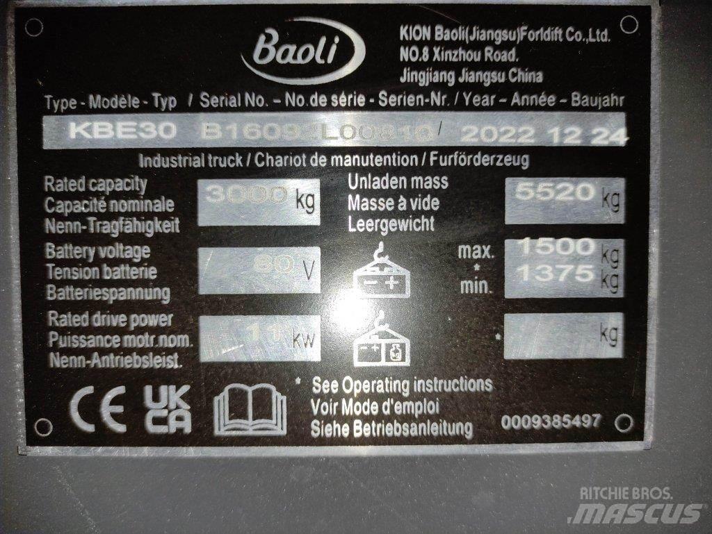 Baoli KBE30 Elektro Stapler