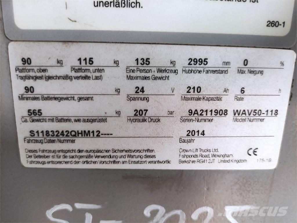 Crown WAV50-118 Hochhub-Kommissionierer