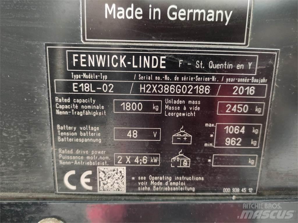 Linde E18L-02-386 Elektro Stapler