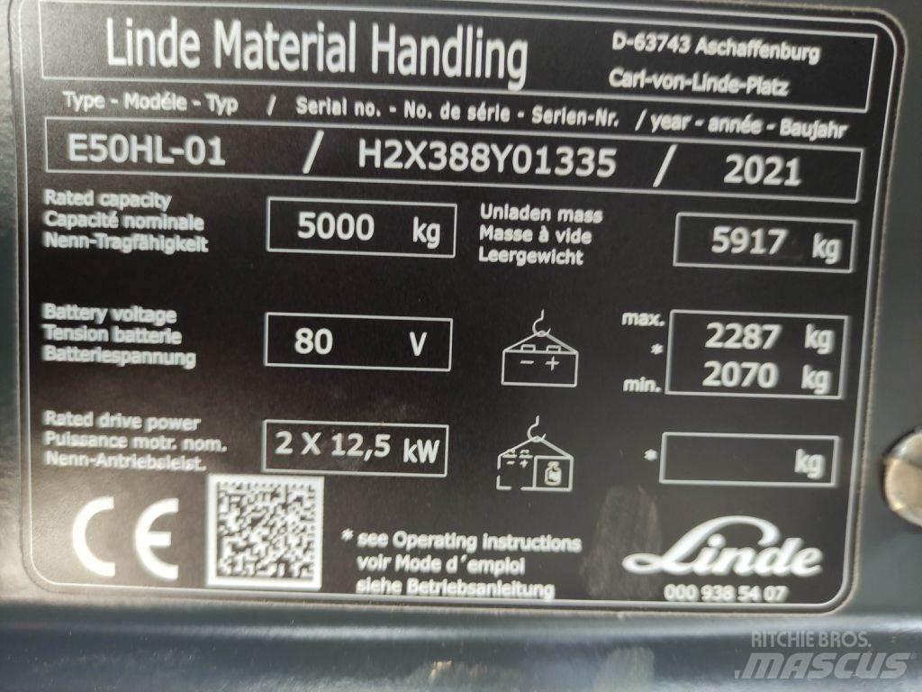 Linde E50HL-01-388 Elektro Stapler
