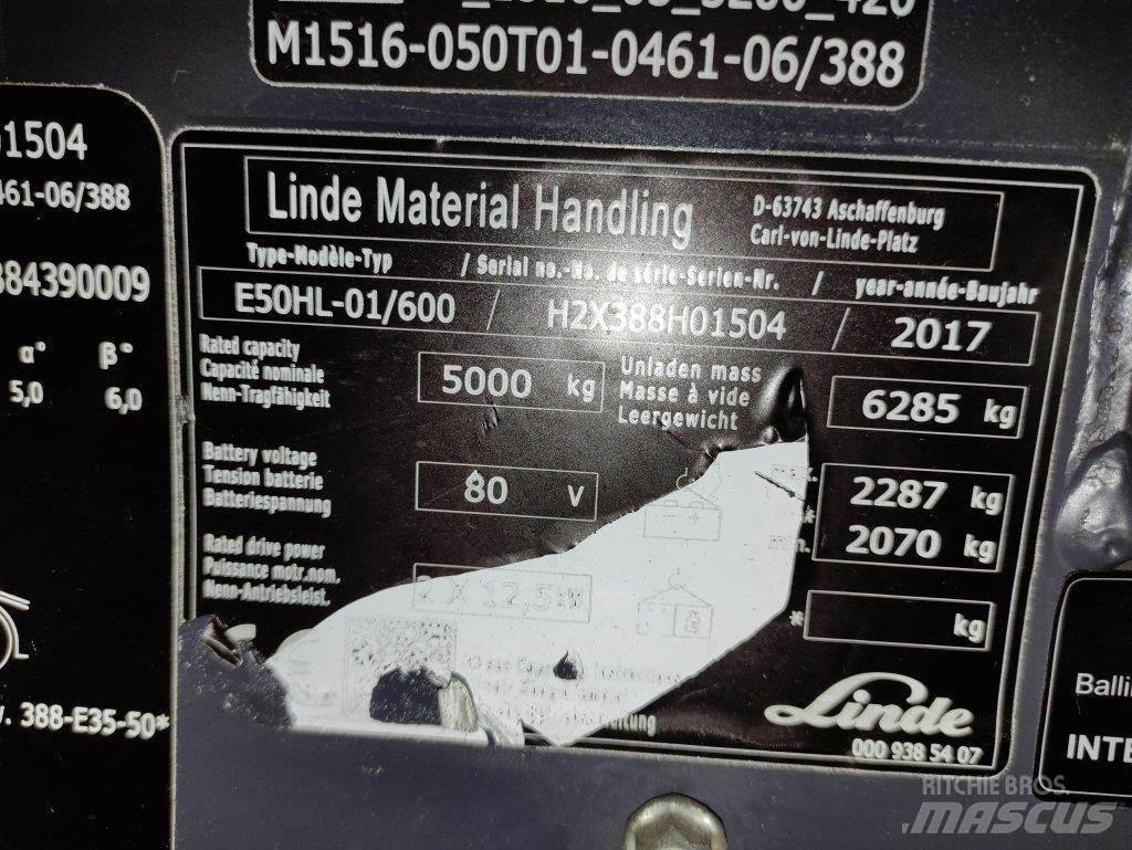 Linde E50HL-01/600-388 Elektro Stapler