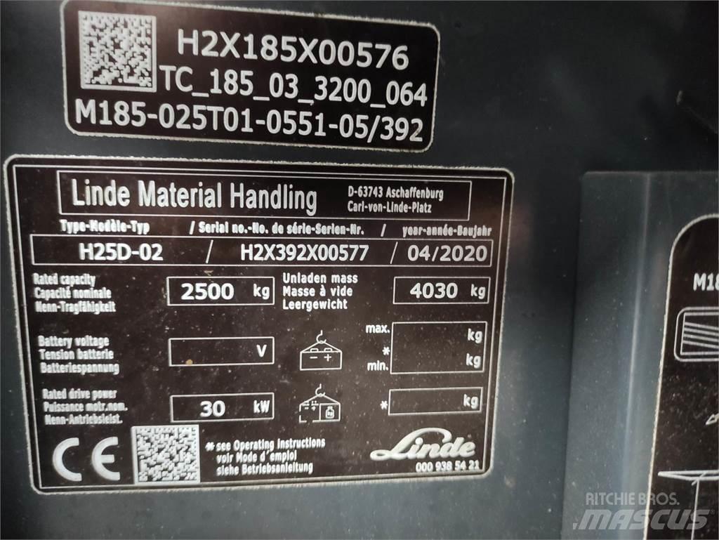 Linde H25D-02-392 EVO Diesel Stapler