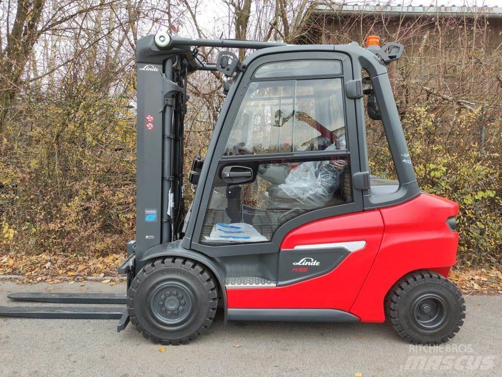 Linde H35D-01-120 Diesel Stapler