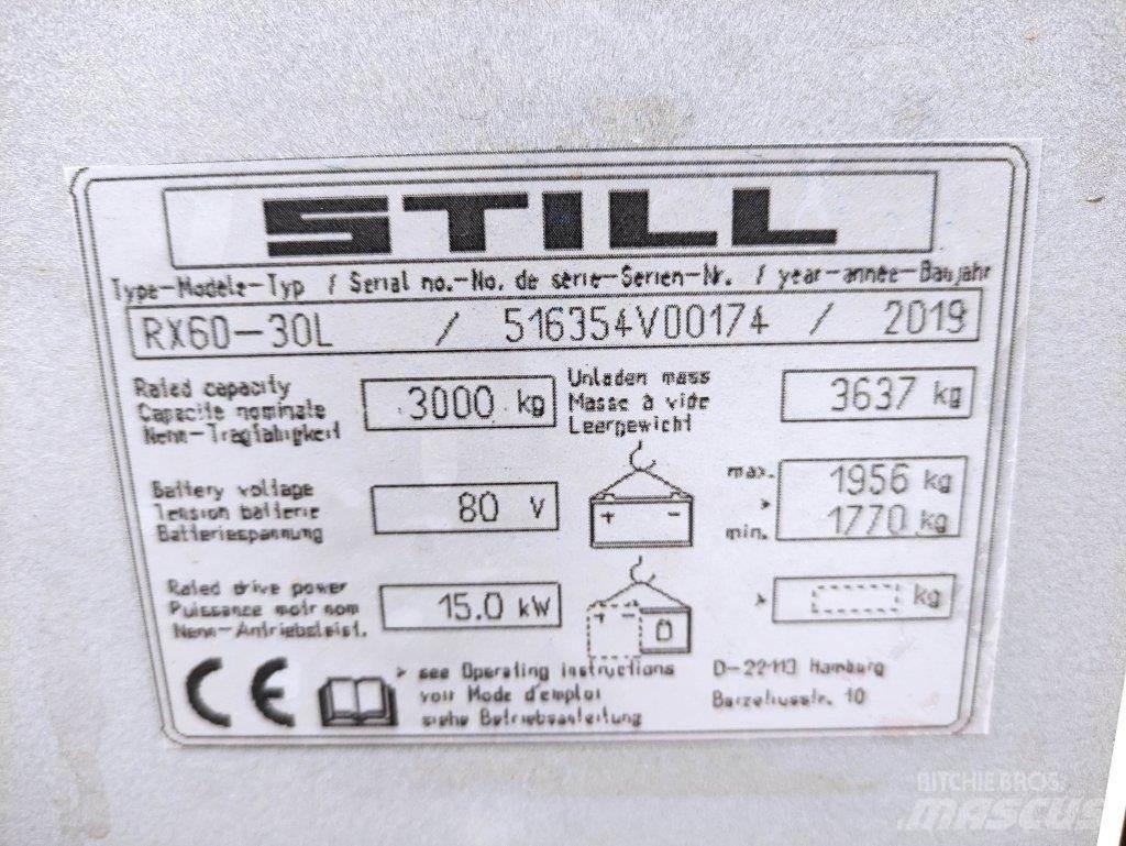 Still RX60-30 L Elektro Stapler