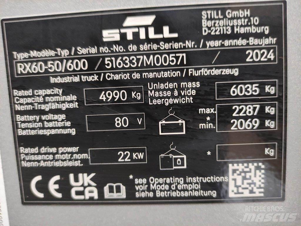 Still RX60-50/600 Elektro Stapler