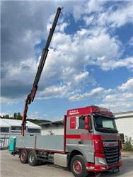 DAF XF 460 6X2 PRITSCHE KRAN PALFINGER PK 16502 FUNK