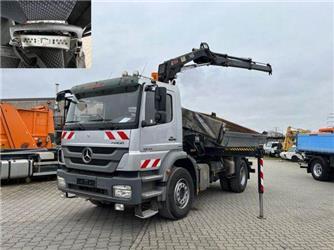 Mercedes-Benz Axor 1833 K 2-Achs Kipper Kran Funk + Greiferst