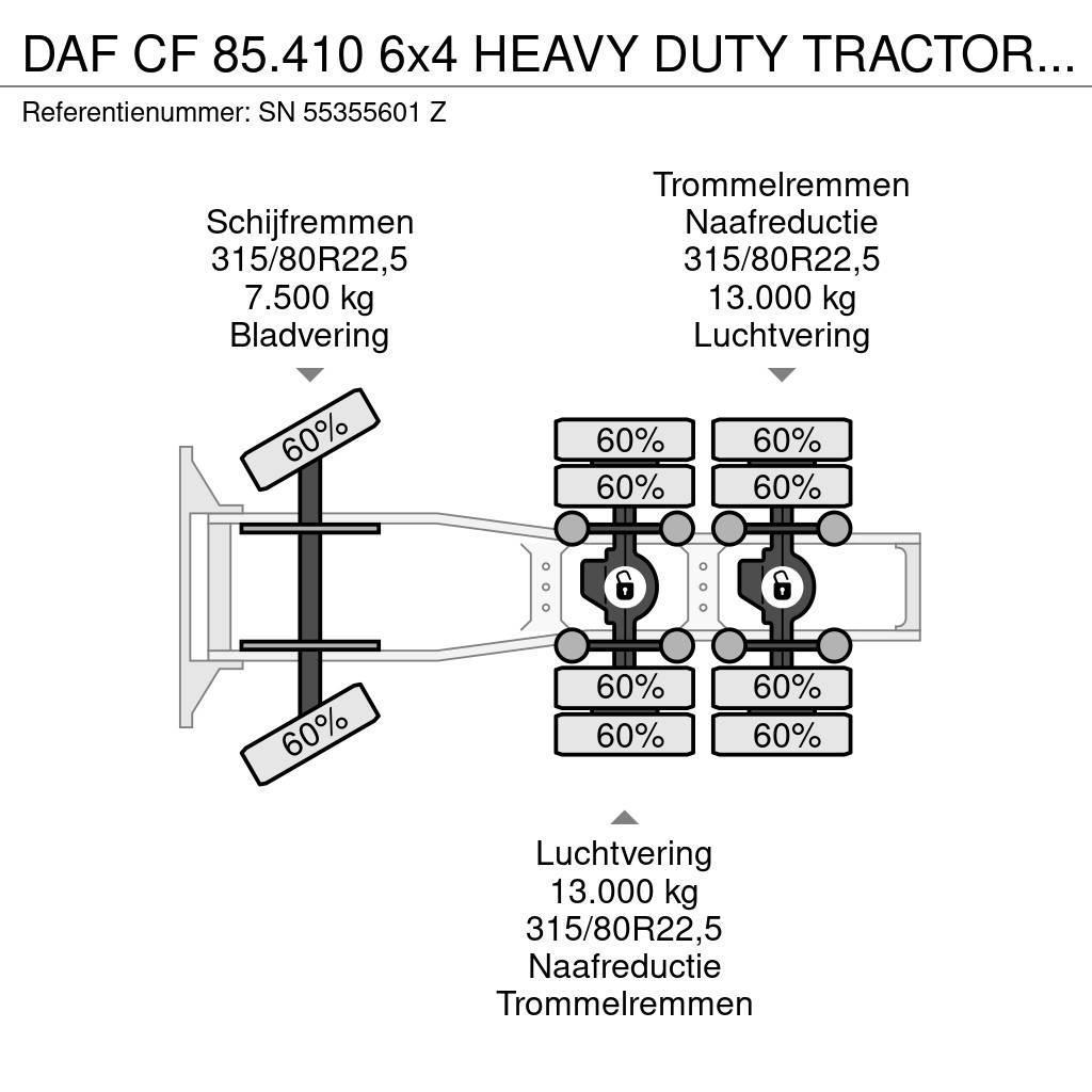 DAF CF 85.410 6x4 HEAVY DUTY TRACTOR UNIT (EURO 5 / AD Sattelzugmaschinen
