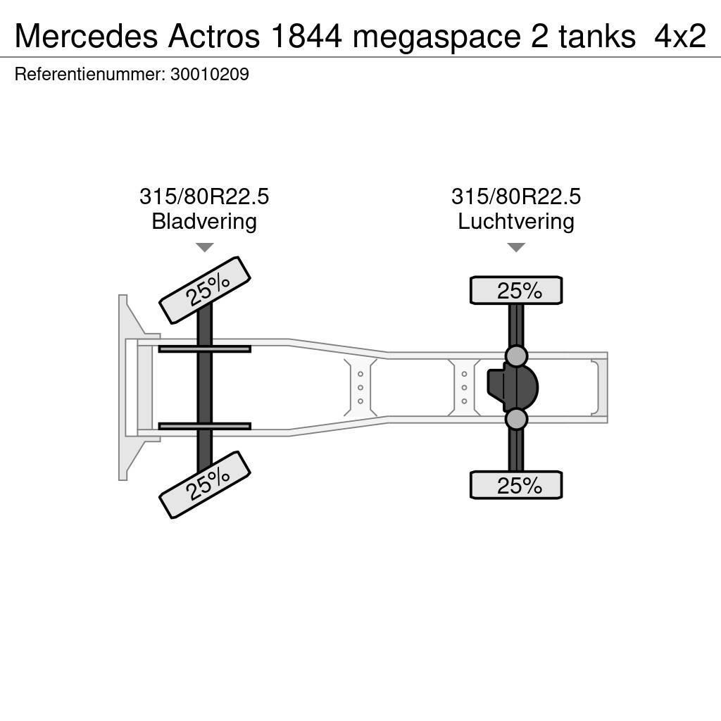 Mercedes-Benz Actros 1844 megaspace 2 tanks Sattelzugmaschinen