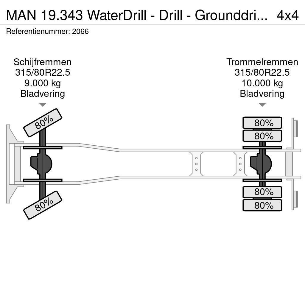 MAN 19.343 WaterDrill - Drill - Grounddrill - Boor All-Terrain-Krane