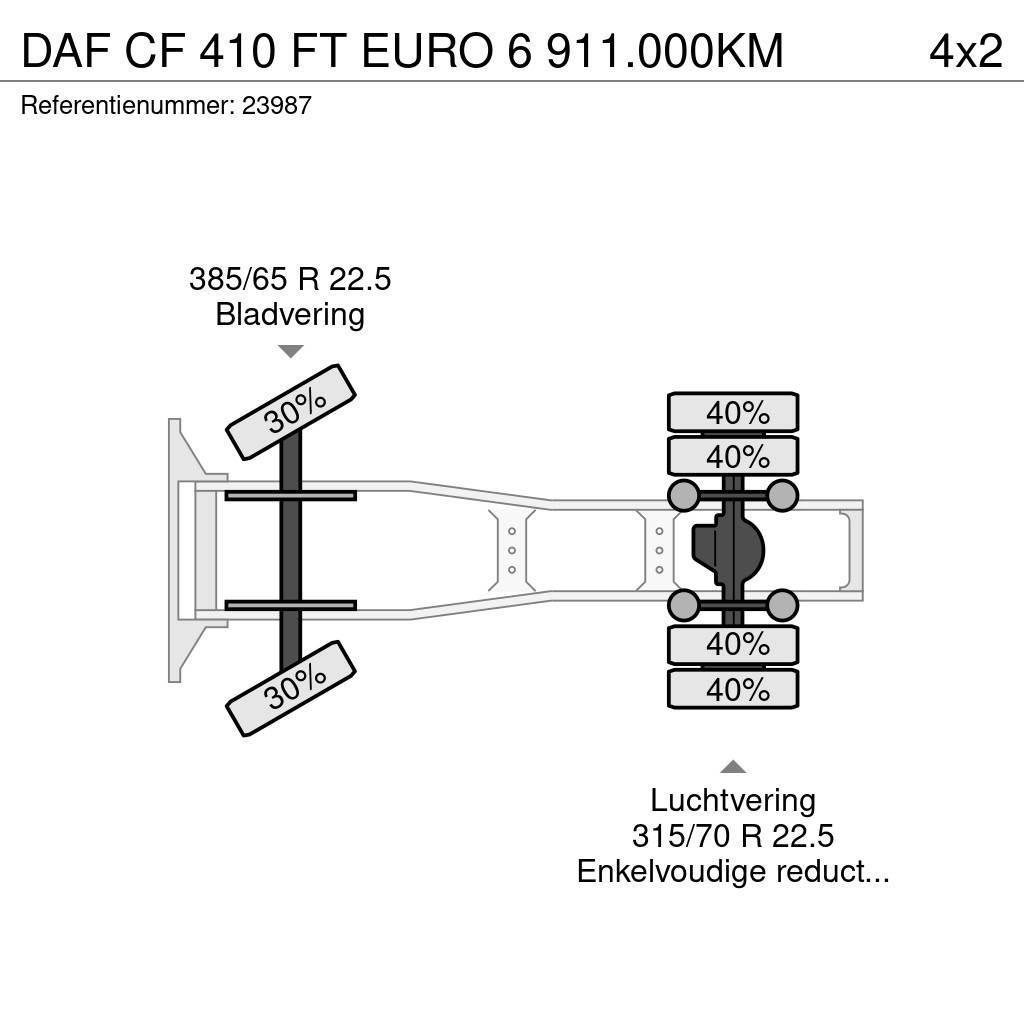 DAF CF 410 FT EURO 6 911.000KM Sattelzugmaschinen
