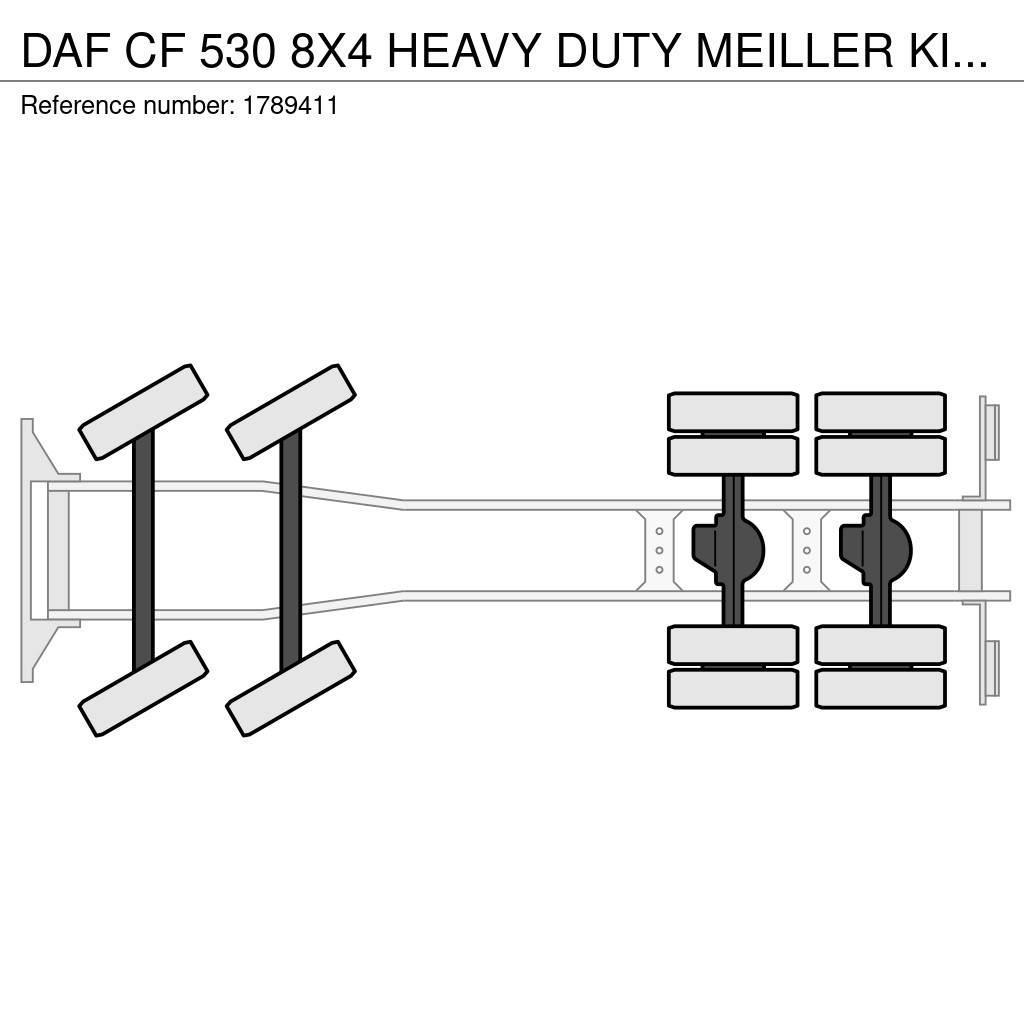 DAF CF 530 8X4 HEAVY DUTY MEILLER KIPPER/TIPPER EX DEM Kipper