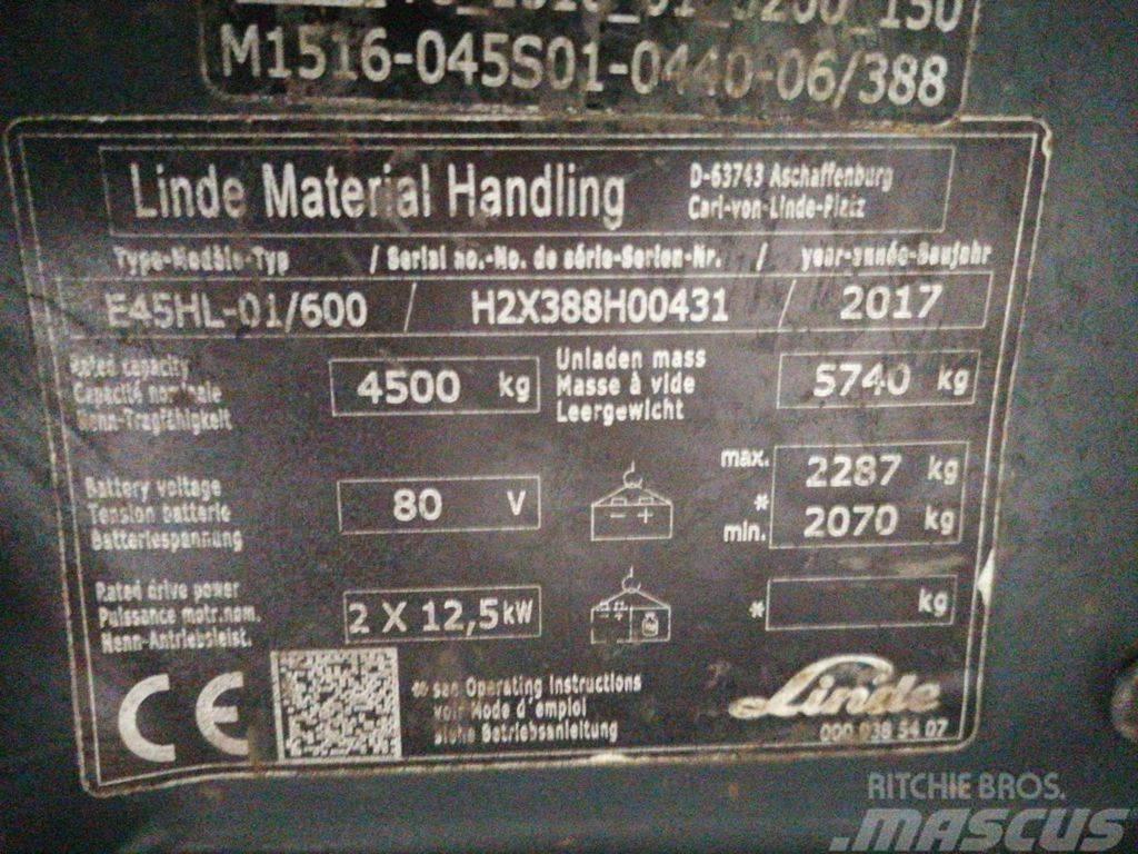 Linde E45HL/01-600 Elektro Stapler