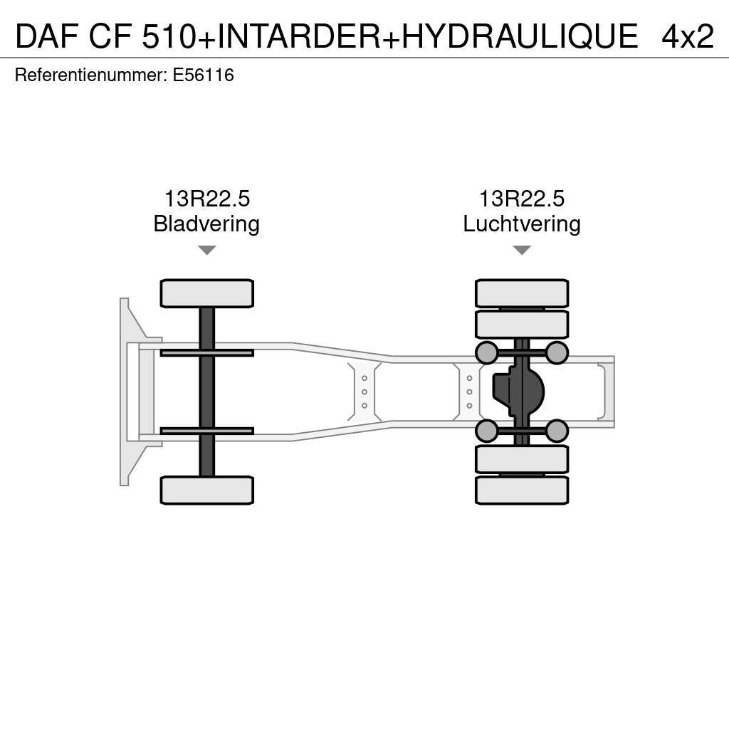 DAF CF 510+INTARDER+HYDRAULIQUE Sattelzugmaschinen