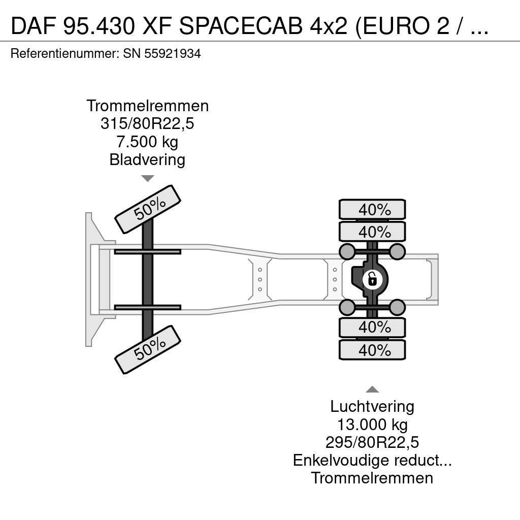 DAF 95.430 XF SPACECAB 4x2 (EURO 2 / ZF16 MANUAL GEARB Sattelzugmaschinen