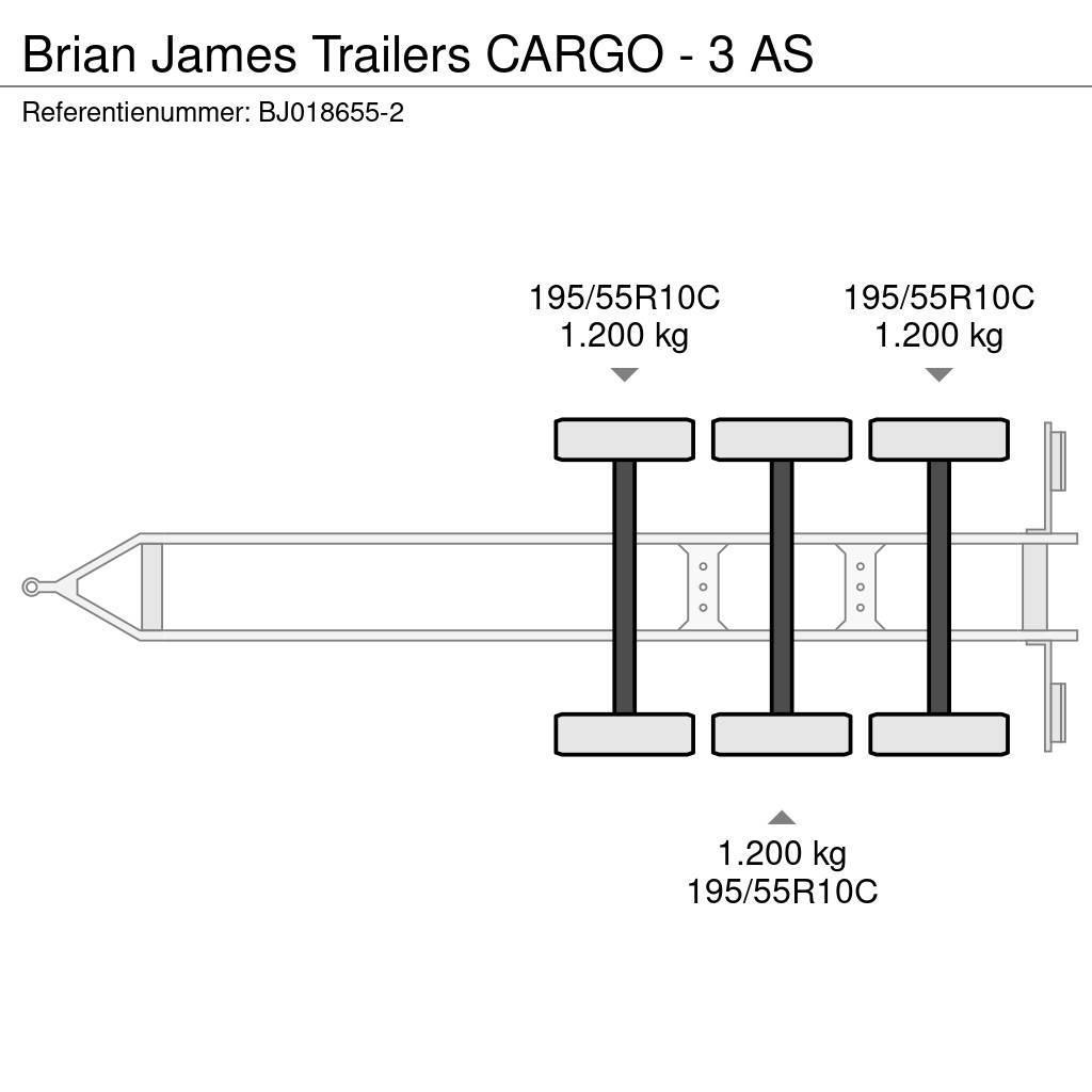 Brian James Trailers CARGO - 3 AS Autotransport-Anhänger