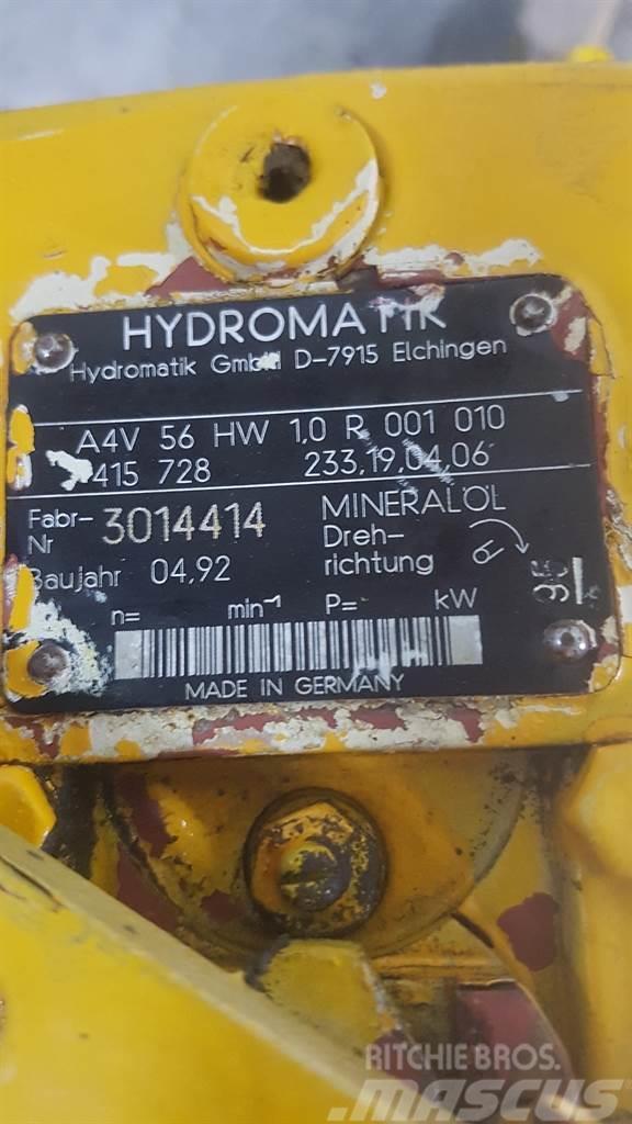 Hydromatik A4V56HW1.0R001010 - Drive pump/Fahrpumpe/Rijpomp Hydraulik