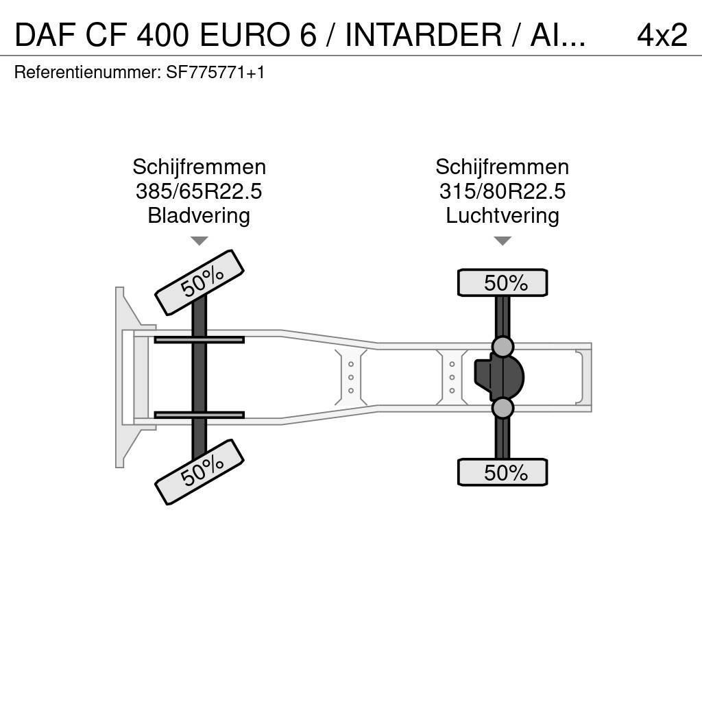 DAF CF 400 EURO 6 / INTARDER / AIRCO Sattelzugmaschinen