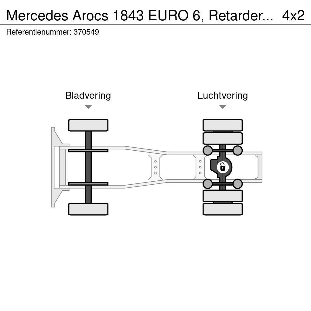 Mercedes-Benz Arocs 1843 EURO 6, Retarder, PTO Sattelzugmaschinen