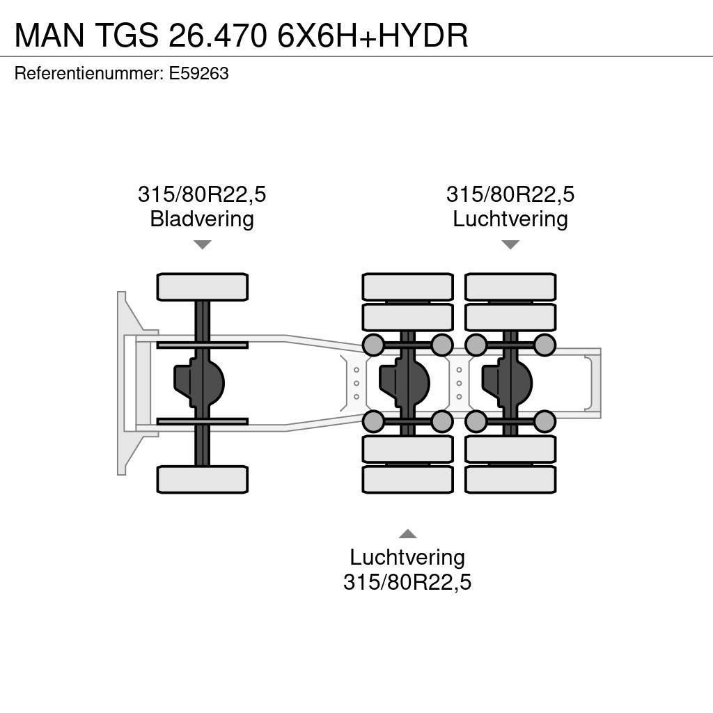MAN TGS 26.470 6X6H+HYDR Sattelzugmaschinen