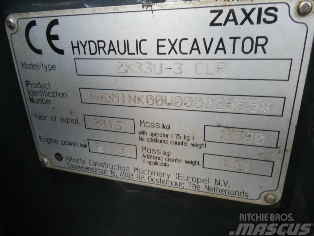 Hitachi ZX 33 U CLR Minibagger < 7t