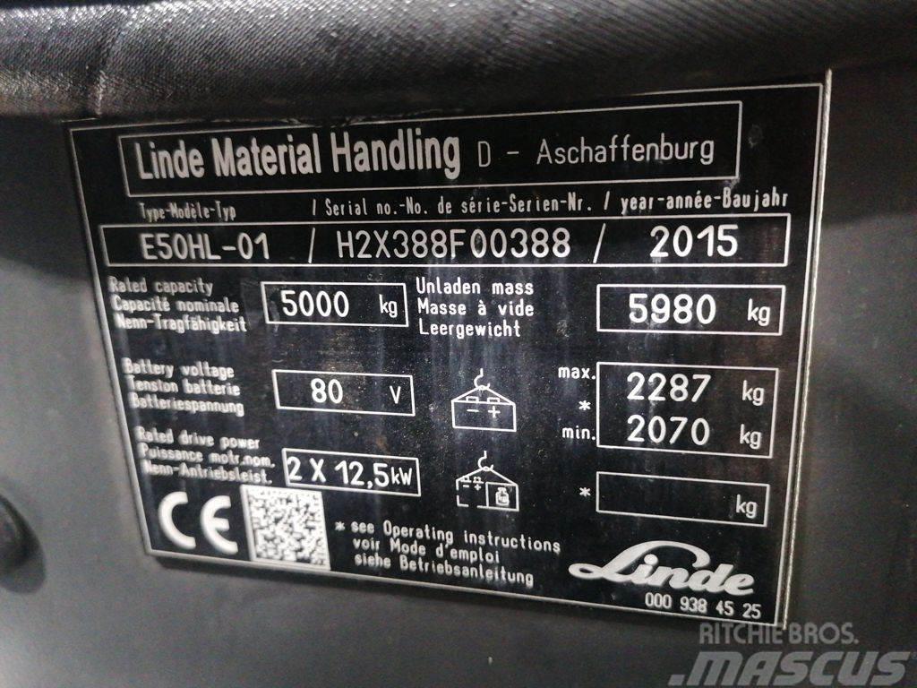 Linde E50HL-01 Elektro Stapler