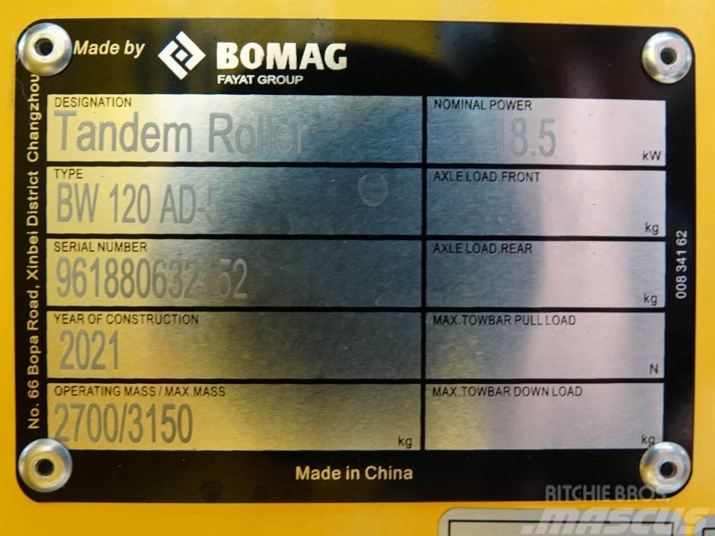 Bomag BW120AD-5 - 200 Hours! Kubota Engine Tandemwalzen