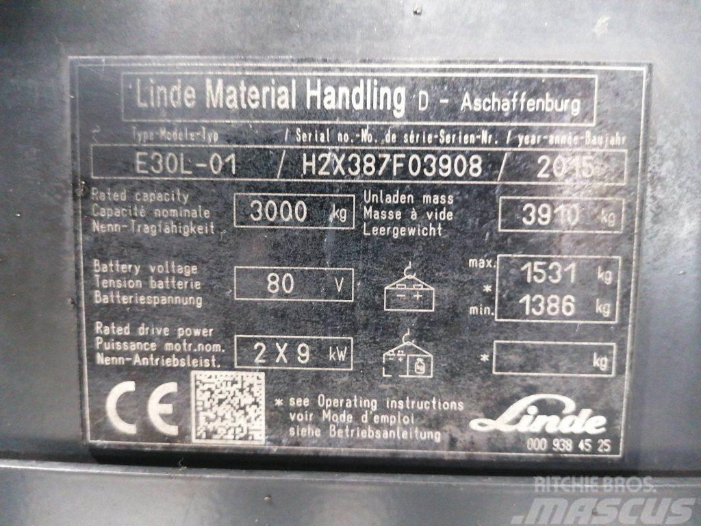 Linde E30L-01 Elektro Stapler