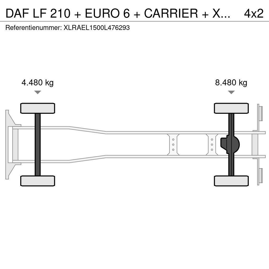 DAF LF 210 + EURO 6 + CARRIER + XARIOS 600 MT + NL apk Kühlkoffer
