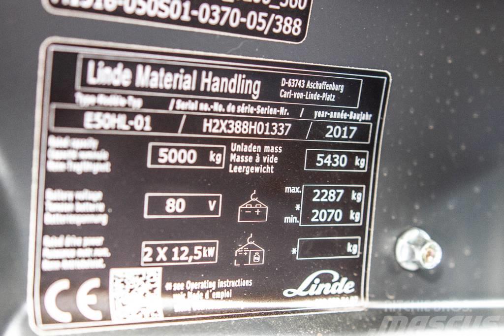 Linde E50HL-01 Elektro Stapler