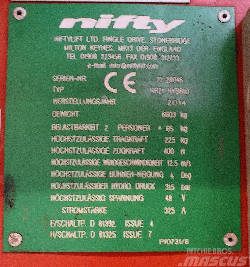 Niftylift BS2191 - HR21 Gelenkteleskoparbeitsbühnen