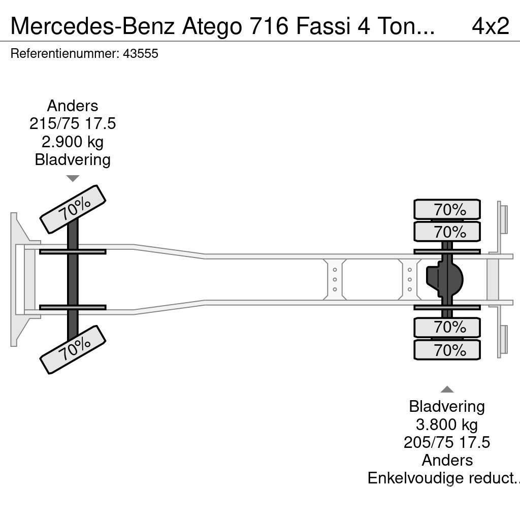 Mercedes-Benz Atego 716 Fassi 4 Tonmeter laadkraan Just 167.491 All-Terrain-Krane