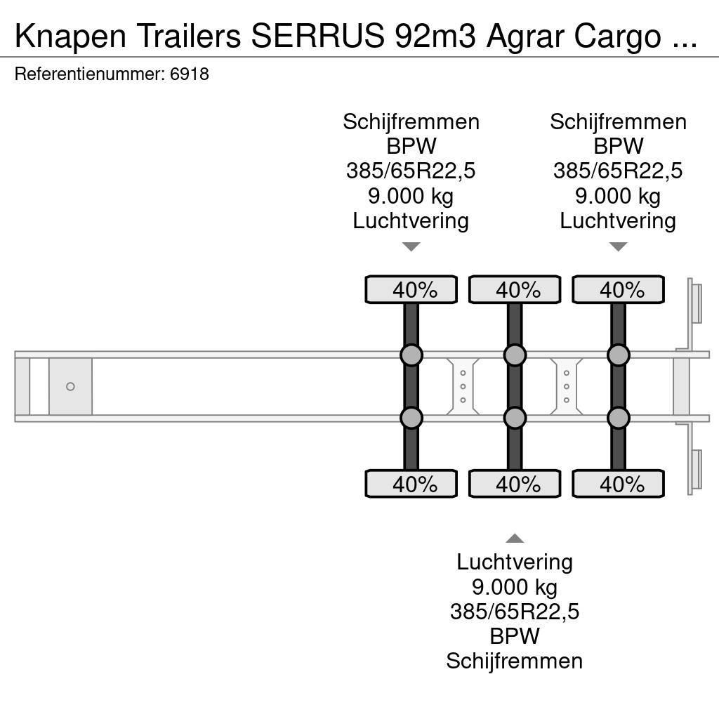 Knapen Trailers SERRUS 92m3 Agrar Cargo Floor 10MM Alcoa Walking floor semi-trailers