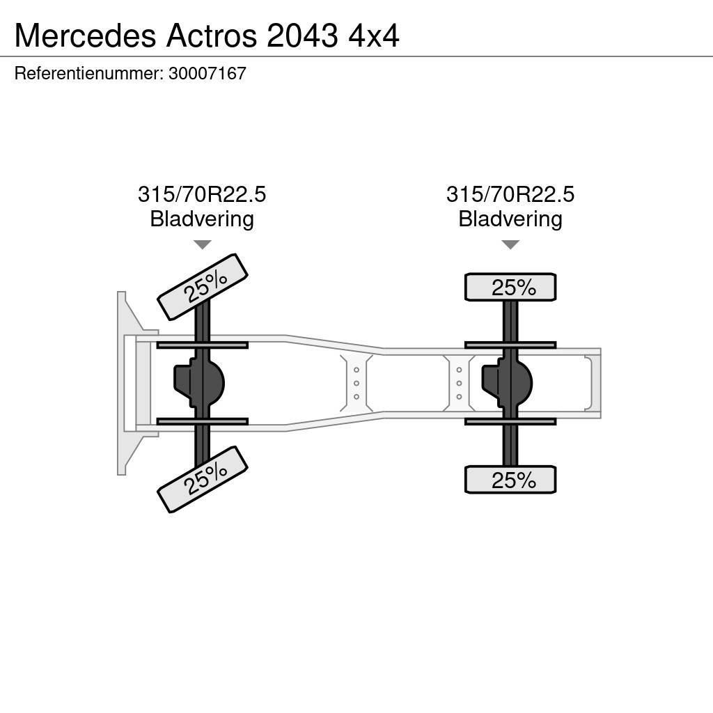 Mercedes-Benz Actros 2043 4x4 Sattelzugmaschinen