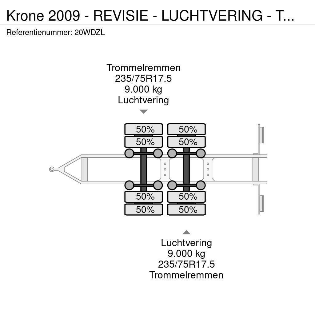 Krone 2009 - REVISIE - LUCHTVERING - TROMMELREM Autotransport-Anhänger