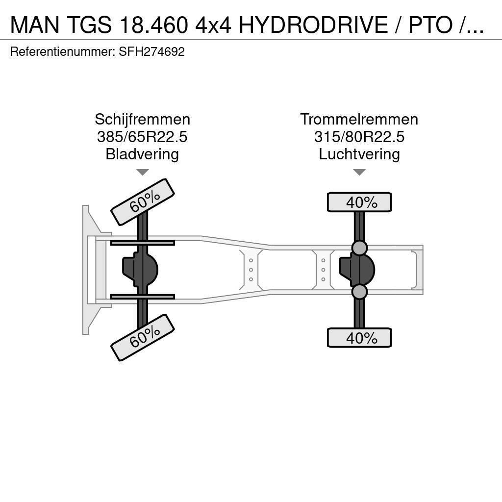 MAN TGS 18.460 4x4 HYDRODRIVE / PTO / GROS PONTS - BIG Sattelzugmaschinen