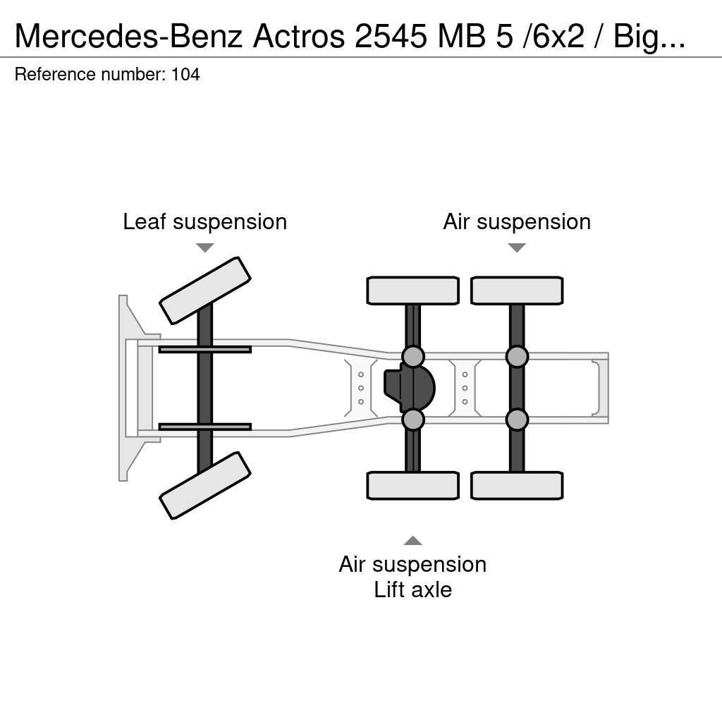 Mercedes-Benz Actros 2545 MB 5 /6x2 / BigSpace / Liftachse Sattelzugmaschinen